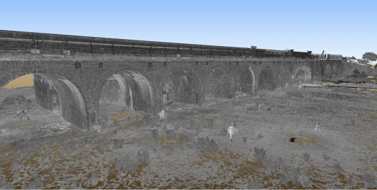 Irchester Viaduct 3D Laser Scan View