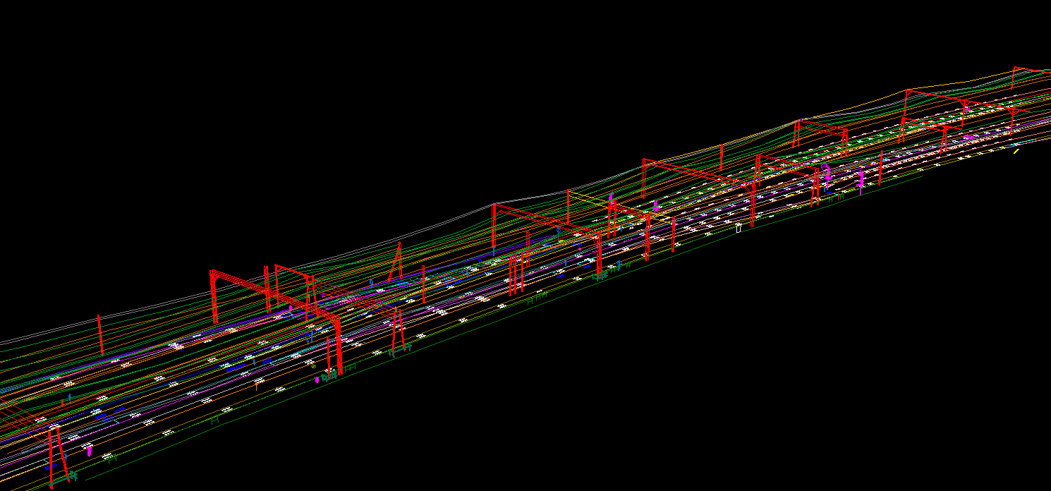 Railway OLE 3D CAD Model of Survey