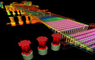 Blackfriars Bridge Point Cloud and Wireframe Model