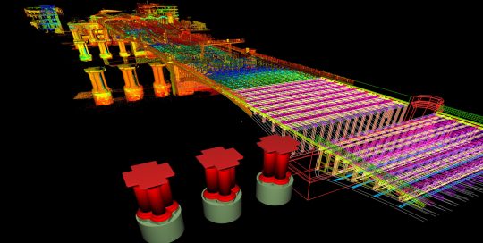 Blackfriars Bridge Point Cloud and Wireframe Model