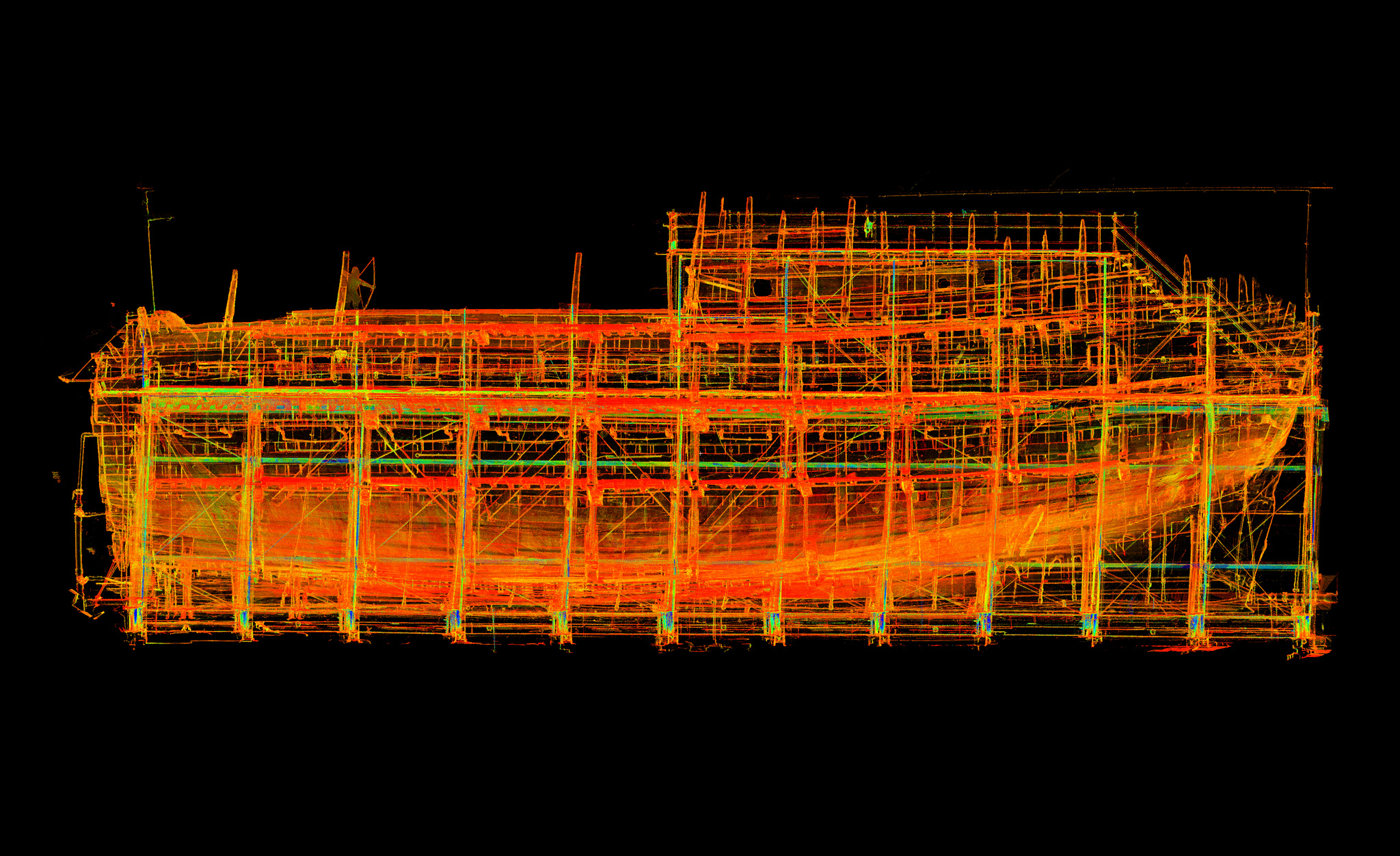 Point Cloud view of the Mary Rose